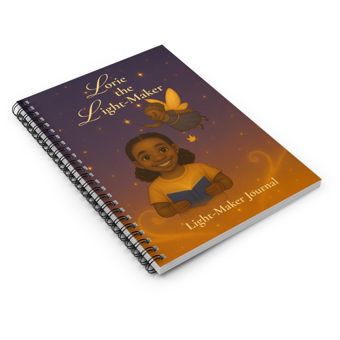 "Lorie the Light-Maker" Ruled Journal for Kids (Inspiring Fairy Story)-Spiral Notebook —