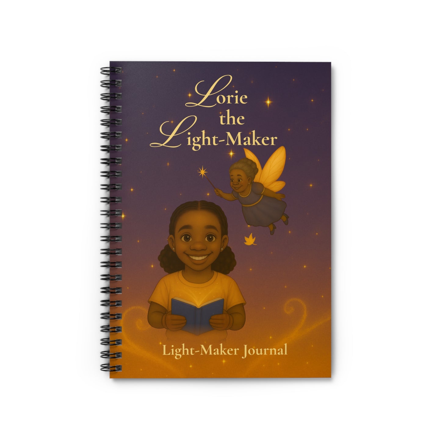 "Lorie the Light-Maker" Ruled Journal for Kids (Inspiring Fairy Story)-Spiral Notebook —