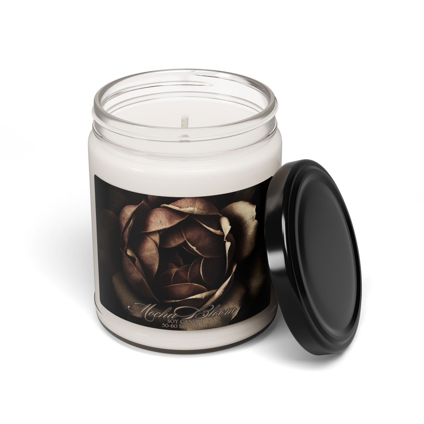 Mocha Bloom Scented Soy Candle, 9oz