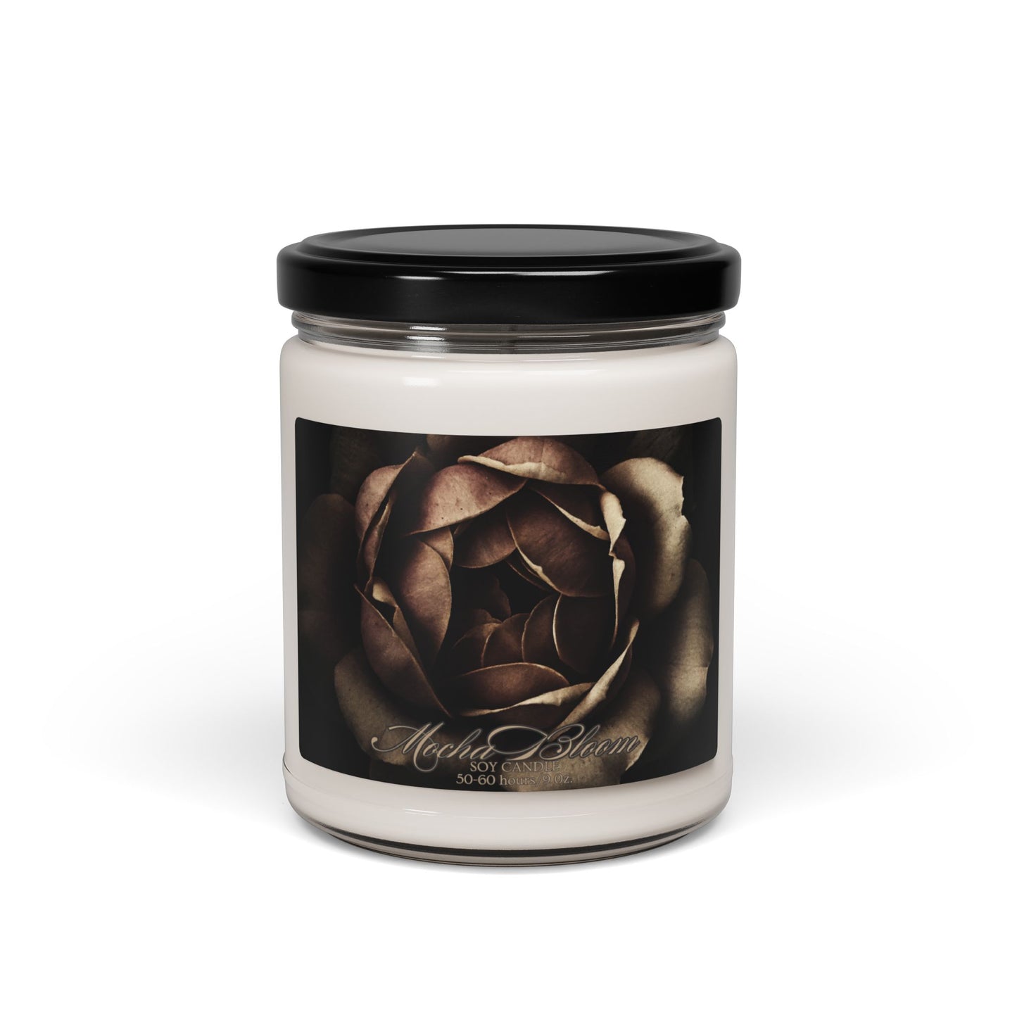 Mocha Bloom Scented Soy Candle, 9oz