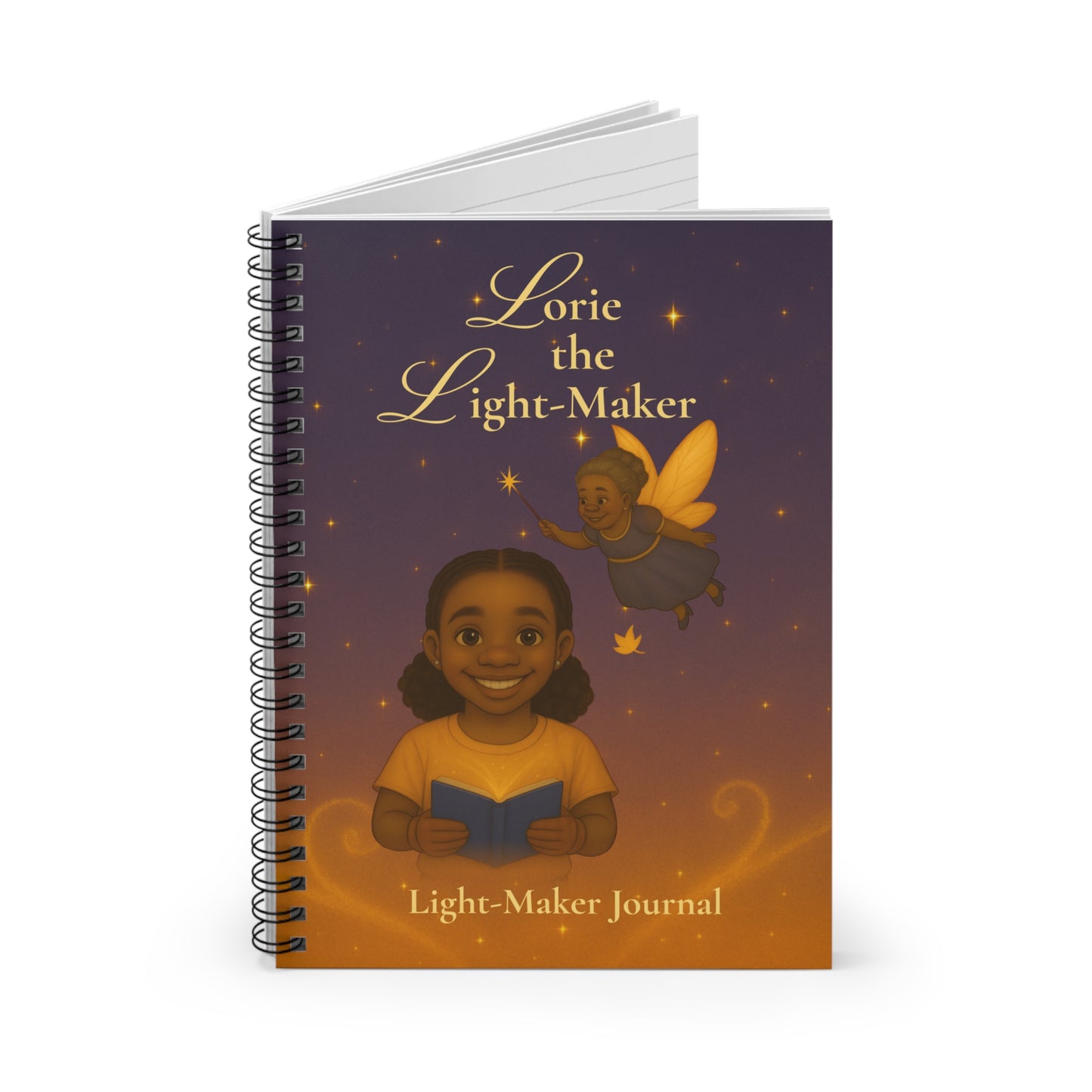 "Lorie the Light-Maker" Ruled Journal for Kids (Inspiring Fairy Story)-Spiral Notebook —