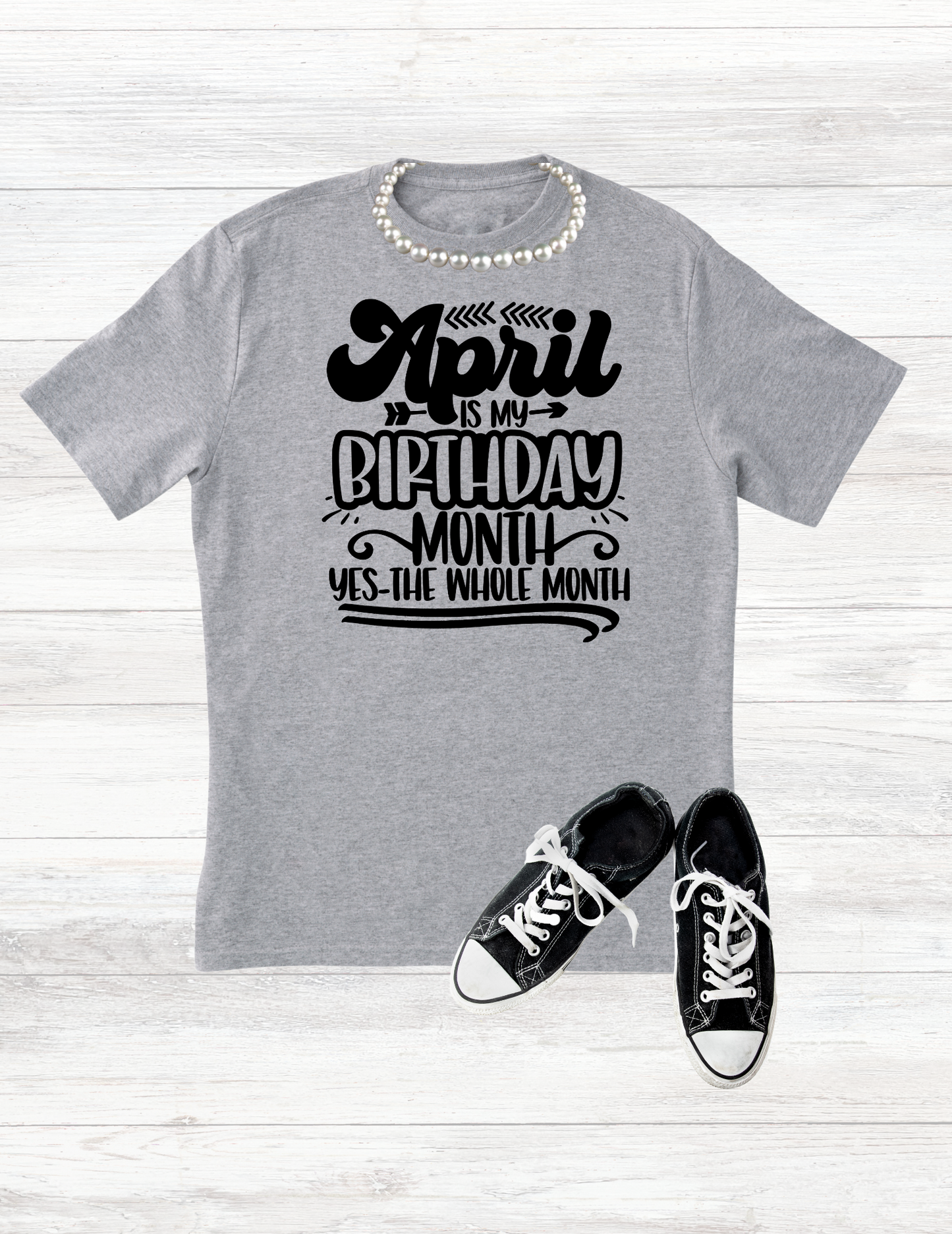 "April Is My Birthday Month" Unisex Heavy Cotton Tee