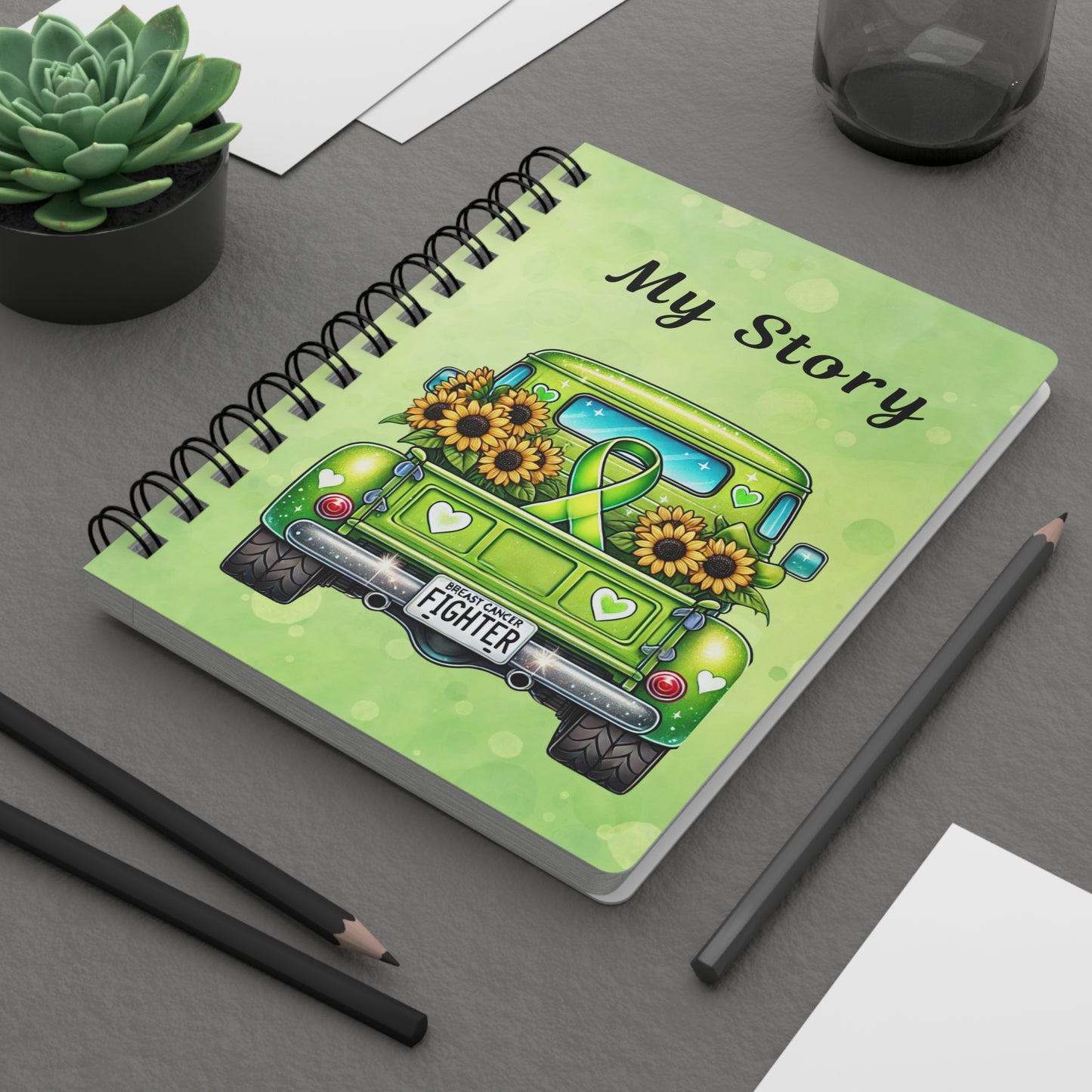 My Story Journal for Individuals Facing Cancer - Green